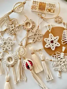 Новогодние игрушки макраме _ Macrame Christmas ornaments